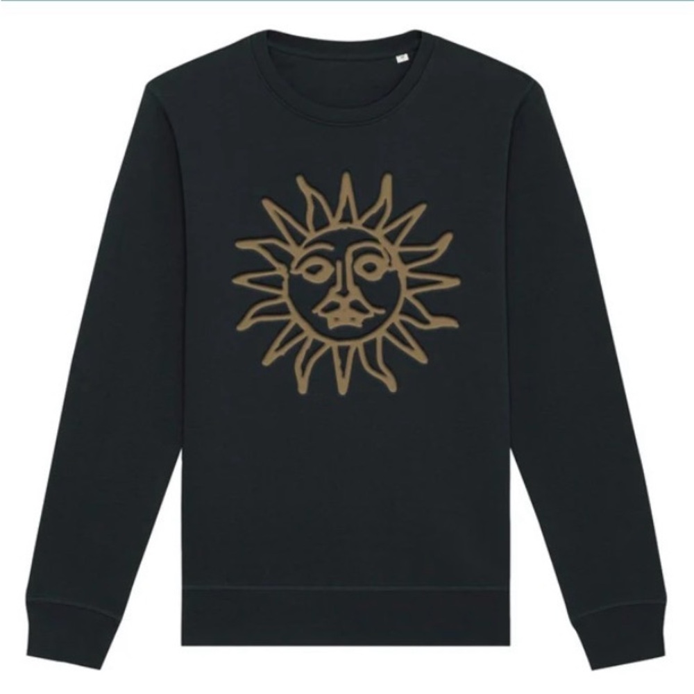 ✨ Tears for Fears Sun Embroidered Crewneck Sweatshirt Size L NEW ✨